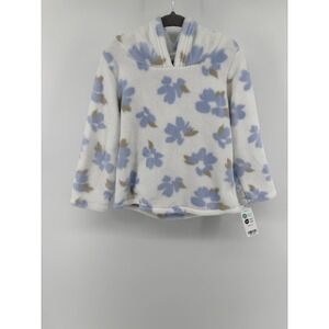 NWT Carter's Pullover Hoodie Flower Fleece 3T Toddler Girls Cozy Lounge